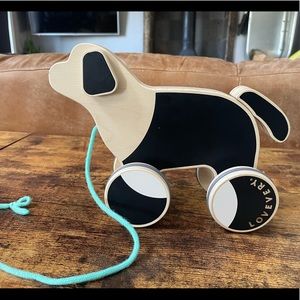 NWT Lovevery wooden pull puppy dog toy